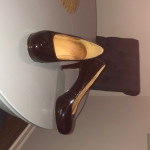Patent leather Clark’s heels